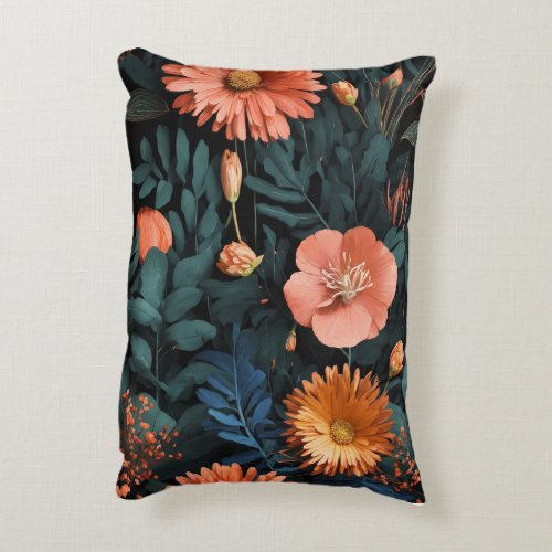 Blossom Bliss The Floral Fantasy Pillow Accent Pillow