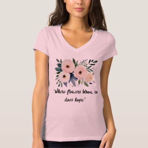 Blossom  Bloom The Floral Tee T_Shirt