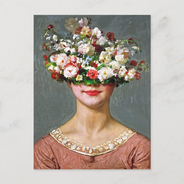 “Blossom Bonnet” Helen - Art & Floral Society Holiday Postcard (Front)