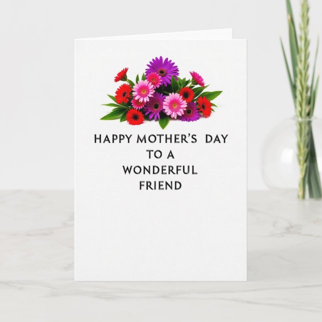 Blossom Bouquet Mothers Card (Front)