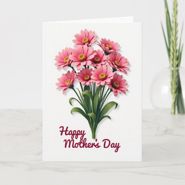 Blossom Bouquet Mothers Day Card (Front)