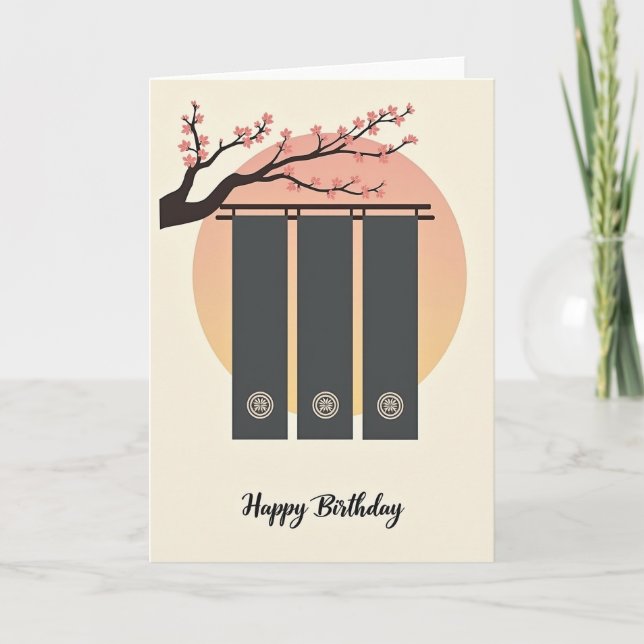 Blossom Branch Birthday Card (Front)