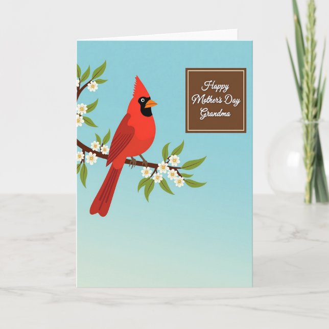 Blossom Branch Mothers Day Message Card (Front)