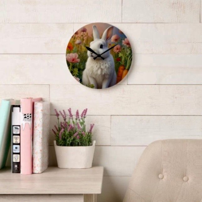 Blossom Bunny & Carrot Patch Clock  (Creator Uploaded)