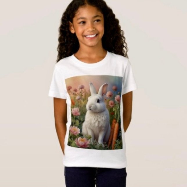 Blossom Bunny & Carrot Patch Kids T-Shirt  (Creator Uploaded)