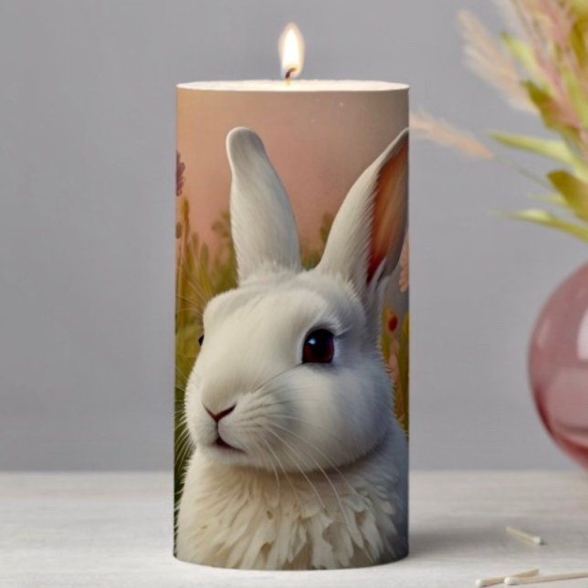 Blossom Bunny & Carrot Patch Pillar Candle  (Creator Uploaded)