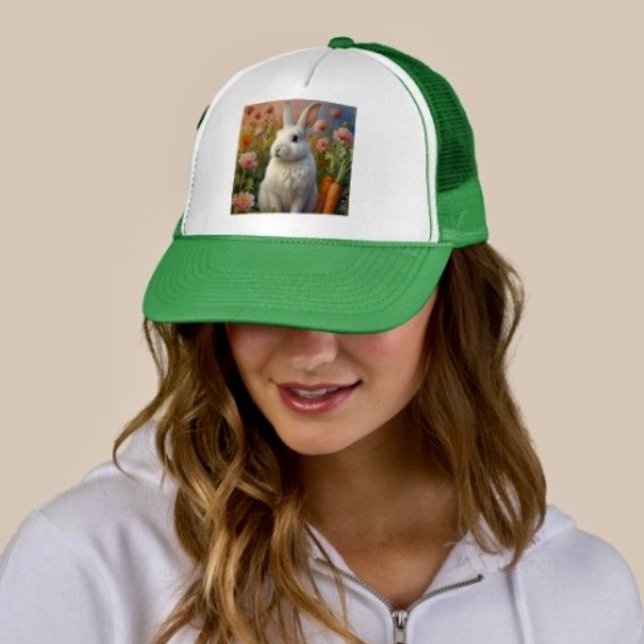 Blossom Bunny & Carrot Patch Trucker Hat  (Creator Uploaded)