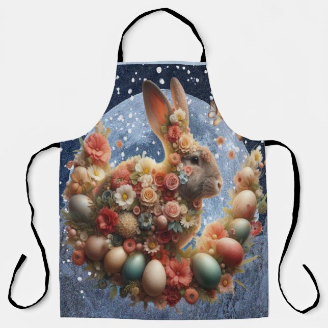 Blossom Bunny Easter  Apron (Front)