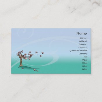 Blossom - Business Business Card by ZazzleProfileCards at Zazzle