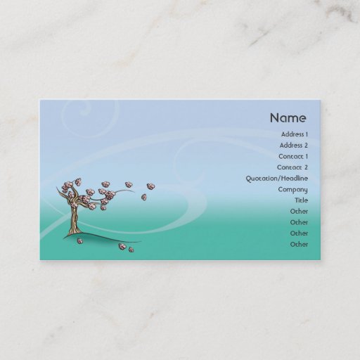 Customizable Blossom - Business Business Card Template