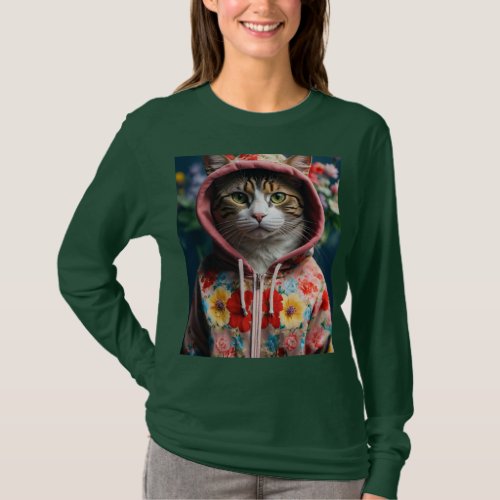 Blossom Cat The Hoodie Chronicles T_Shirt