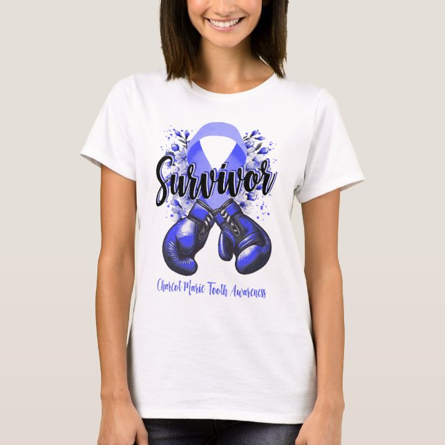 Blossom Charcot Marie Tooth Warrior Survivor T-Shirt (Front)