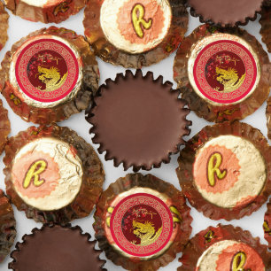 Blossom Chinese Dragon year paper-cut CF Reese's Peanut Butter Cups