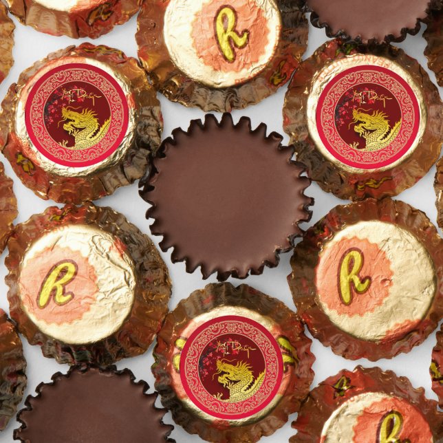 Blossom Chinese Dragon year paper-cut CF Reese's Peanut Butter Cups (Assorted)