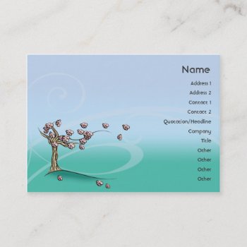 Blossom - Chubby Business Card by ZazzleProfileCards at Zazzle