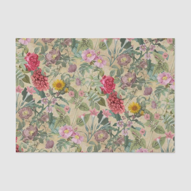 Blossom Collage Art Tissue Paper (Front)