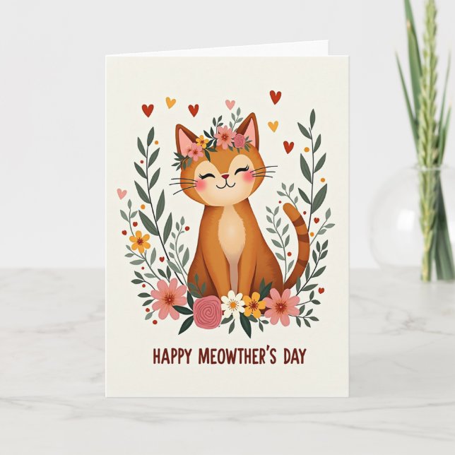 Blossom Crown Mothers Day Card (Front)