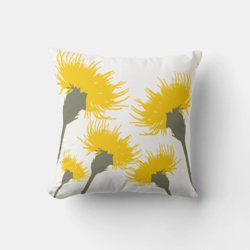 Blossom Dandelion Decor6d Modern Throw Pillows