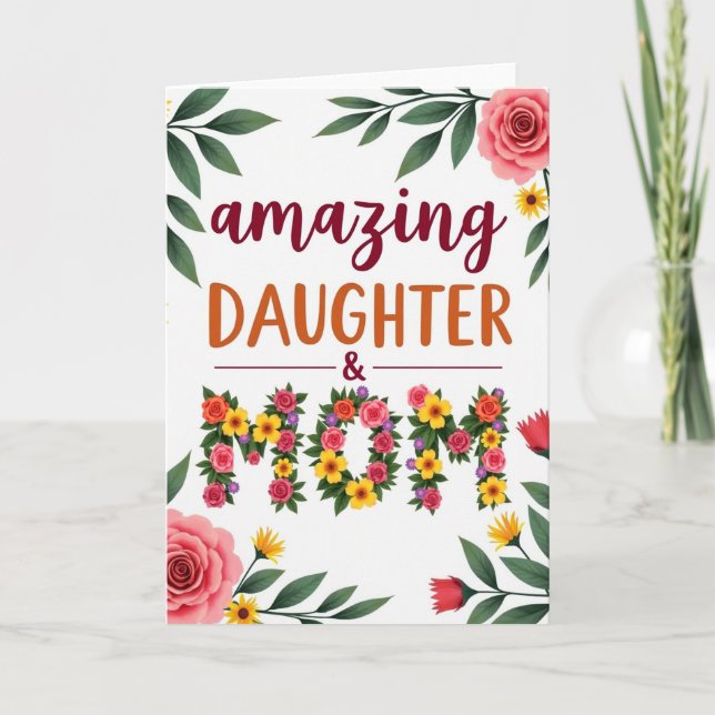 Blossom Daughter And Mom Card (Front)