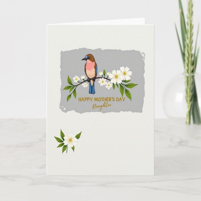 Blossom Daughter Mothers Card (Front)