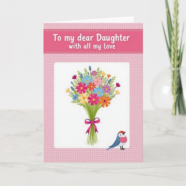 Blossom Daughter Mothers Day Card (Front)