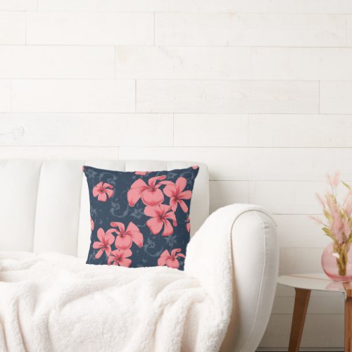  Blossom Dreams Floral Pillow Throw Pillow