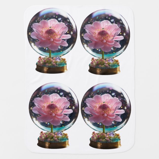 Blossom Elegance Baby Blanket (Front)