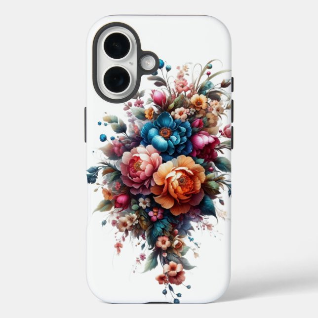 Blossom Elegance: Floral Phone C Case-Mate iPhone Case (Back)