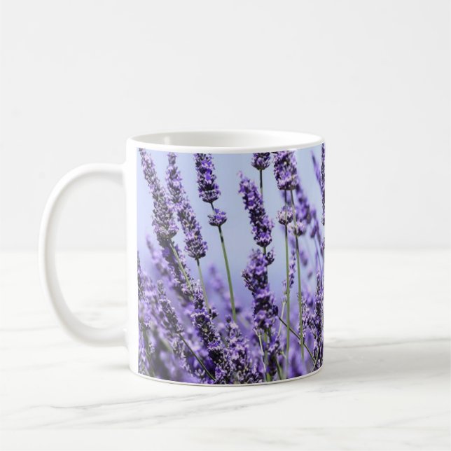 "Blossom Elegance: Flower Design Mug" Coffee Mug (Left)