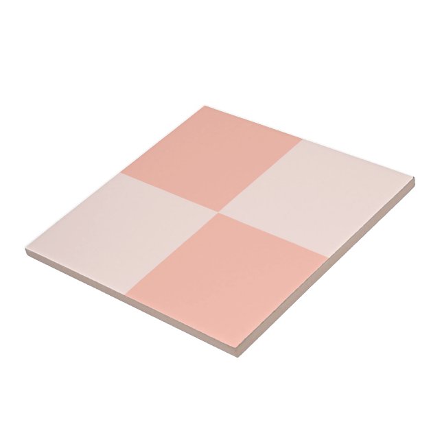 Blossom elegance salmon floral tile set Pattern 5 (Side)