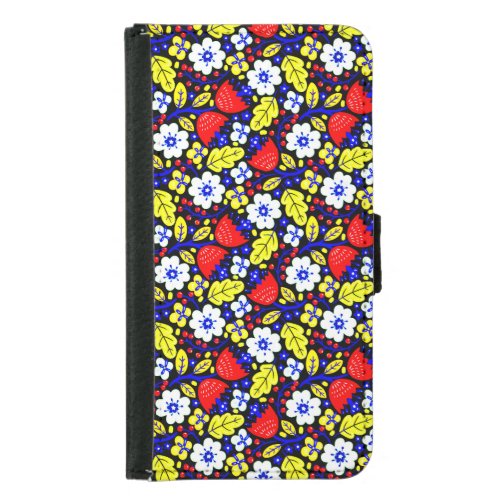 Blossom Elegance Your Stylish Companion Samsung Galaxy S5 Wallet Case