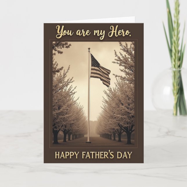 Blossom Fathers Day Banner Card (Front)