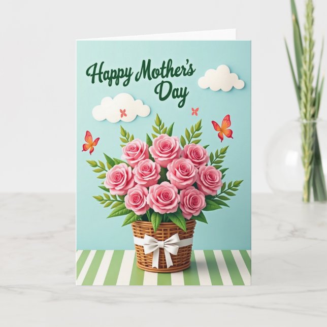 Blossom Filled Mothers Day Card (Front)