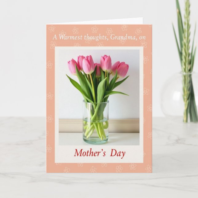 Blossom Frame Sweet Mothers Day Card (Front)
