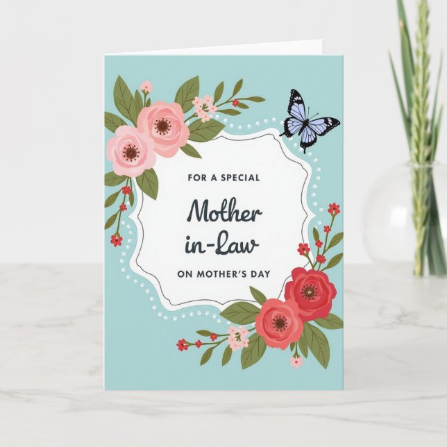 Blossom Framed Mothers Day Card (Front)