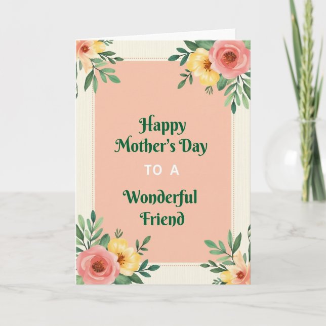 Blossom Friend Celebration Card (Front)