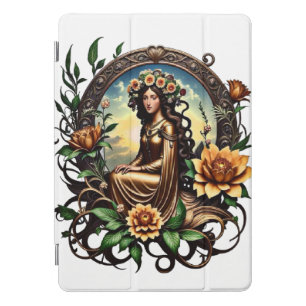 Blossom girl iPad pro cover