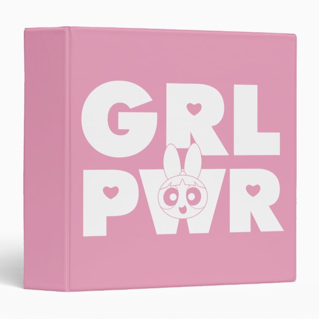 Blossom: Girl Power 3 Ring Binder (Front/Spine)