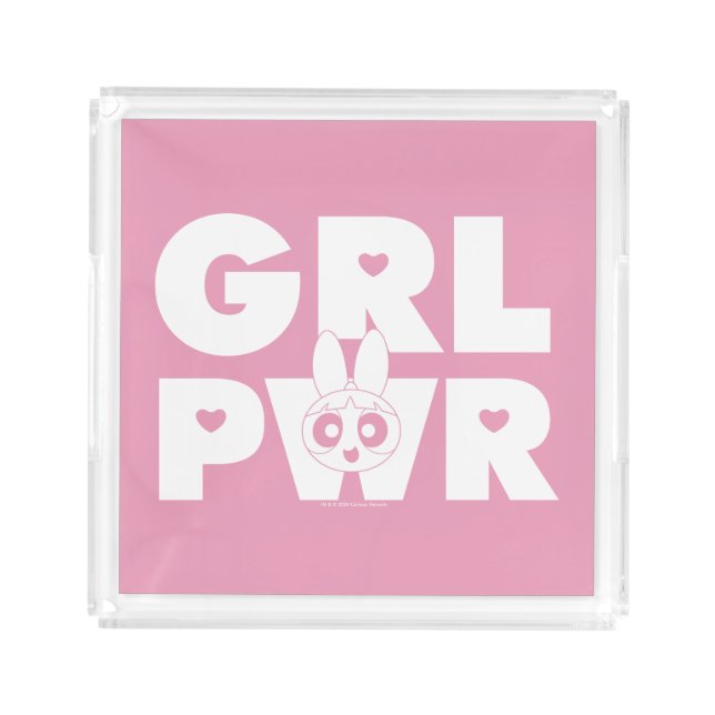 Blossom: Girl Power Acrylic Tray (Front)
