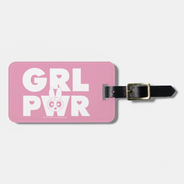 Blossom: Girl Power Luggage Tag (Front Horizontal)