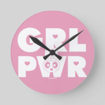 Blossom: Girl Power Round Clock