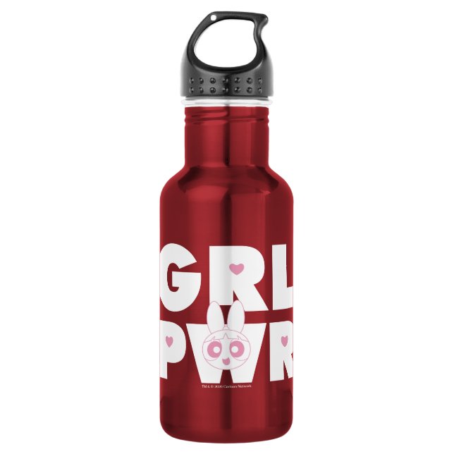 Blossom: Girl Power Stainless Steel Water Bottle (Front)