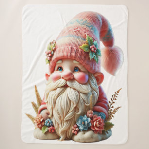 Blossom gnome  sherpa blanket