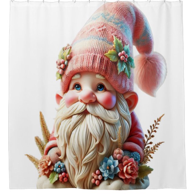 Blossom gnome  shower curtain (Front)