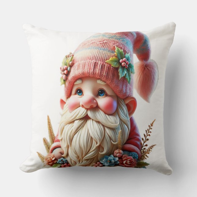 Blossom gnome  throw pillow (Front)