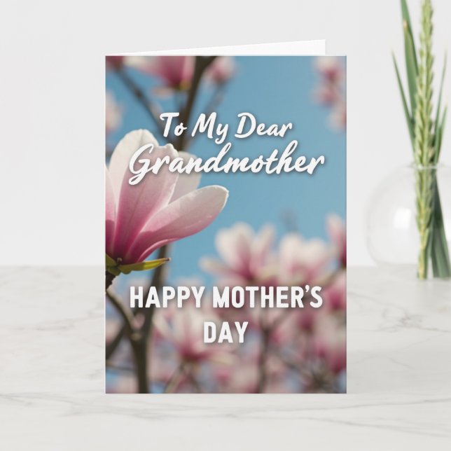 Blossom Grandmothers Day Card (Front)