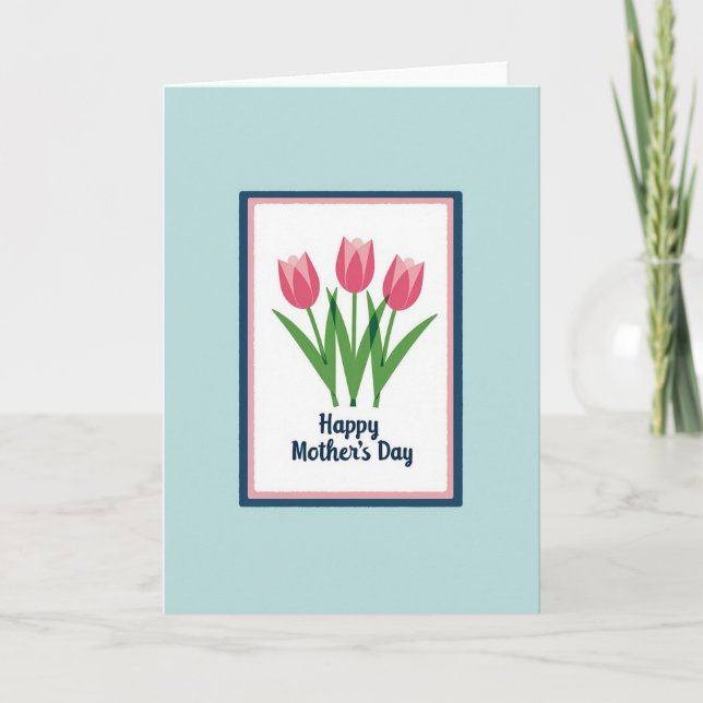Blossom Graphic Mothers Day Card (Front)