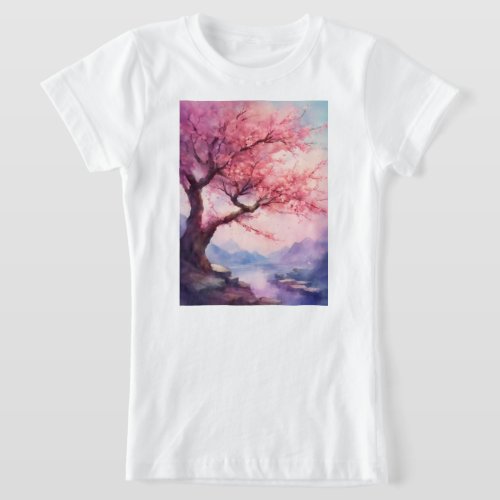 Blossom Guardian Fantasy Shield of Peach Blossoms T_Shirt