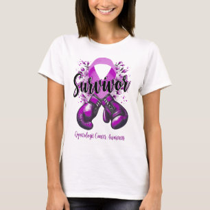Blossom Gynecologic Cancer Warrior Survivor T-Shirt