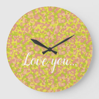 Blossom Haze Large Clock